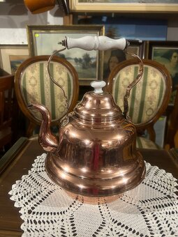 Starožitná měděná velká konvice - 5