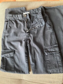 Dámské plátěné kalhoty s kapsami vel. 36 - 5