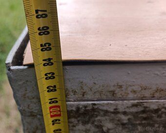 Pracovní kovový stůl se skřinkou a šuplíkem - 5