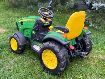 Elektrický traktor Peg Perego John Deere + 2x vozík - 5