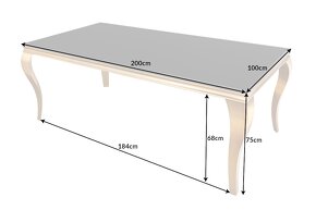 Nový designový jídelní stůl Rococo (200 cm) - 5