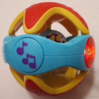 Dětský Zvukový a světelný míč, Infinifun Rattle Ball - 5