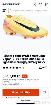 Pánské kopačky Nike Mercurial Vapor 16 Pro FG -EUR 44,5 - 5