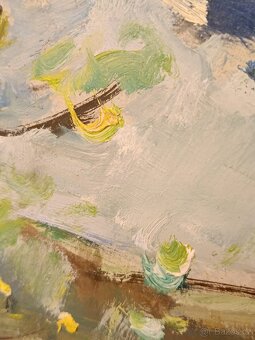 Obraz Jana Lieblová, ves na Vysočině, olej 63x73 - 5