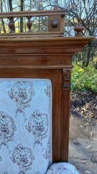 Starižitná vyřezávaná trojsedačka - 5