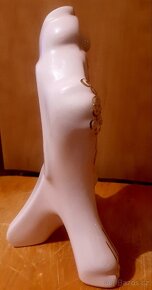 Porcelánové hodiny zlacené - 5