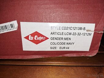PÁNSKÉ BOTY LEE COOPER, TMAVĚ MODRÉ, VEL. 44 - 5