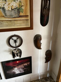 drevene masky, sloni, buddha - 5