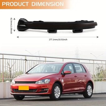 Dynamické blinkry LED VW Golf 7 VII MK7.5 JETTA MK7 - 5