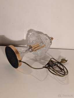 pěkná skleněná lampa, stolní lampička - 5