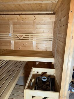 Finská sauna masiv 38mm rozměr 200x200x205v - 5