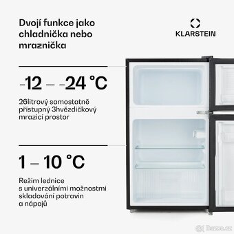 Lednice s mrazákem Klarstein Big Daddy 87L - 5