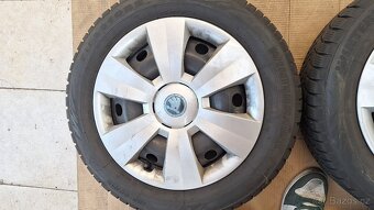 Sada disků Škoda 15" 5x100 zimní pneu 185/60 R15 5+mm Fabia - 5