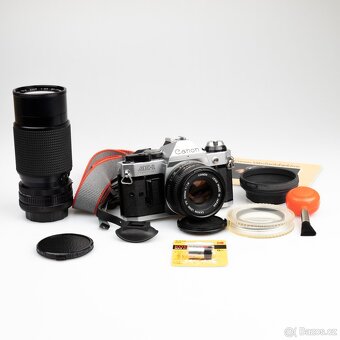 Canon AE-1 Program + Canon FD 50mm f/1,8 + FD 80-200mm 4,5 - 5