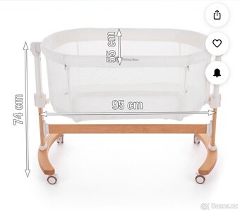 Postýlka dětská , postýlka pro novorozence Babygo - 5