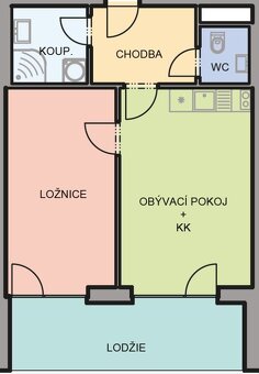 Pronájem nového bytu 2+kk, ul. Al. Rašína, Olomouc - 5