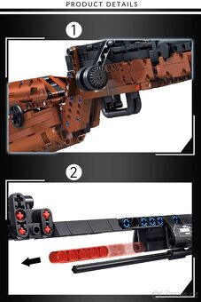 Stavebnice Puška 98K, kompatibilní s LEGO - 5