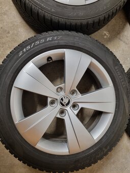 Originílní zimní Alu sada Superb 215/55 R17 - 5