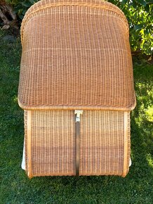 Proutěný RETRO kočárek pro miminko - 5