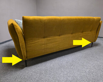 Značkový hořčicový gauč Henders + Hazel - 5