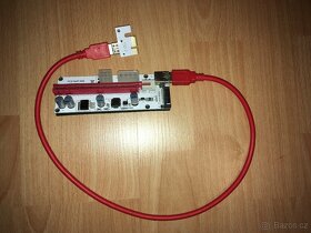 PCIe Riser x1 to x16 card (6-pin,MOLEX,SATA) ver.008S - 5