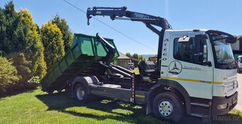 MERCEDES-BENZ ATEGO 1218 HÁKOVÝ NOSIČ + HYDRAULICKÁ RUKA - 5