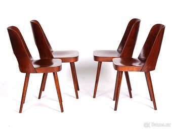 Jídelní židle O. Heardtl ve 100 % stavu, 4 kusy. - 5