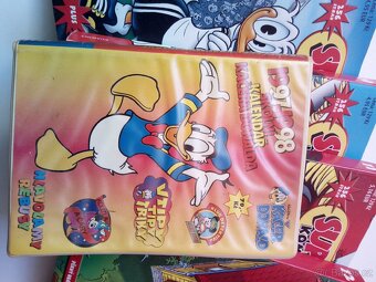 Starý Super komiks 6ks +školní kalendář kačera Donalda 97,98 - 5