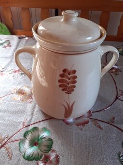 Retro karafa, hrnec sadelnak ,pěkné na chalupu - 5