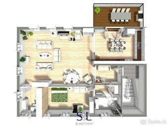Velkorysý byt 3+1 s terasou, krbem a atmosférou elegance – p - 5