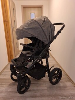 VENICCI Kombinovaný kočárek Shadow – Denim Grey - 5