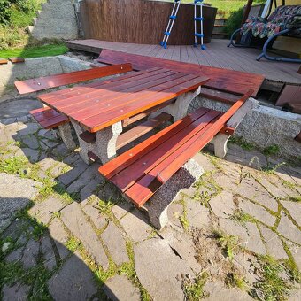 Zahradní nábytek betonové nohy - 5