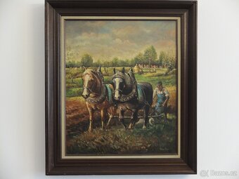 Obrazy-olejomalba,tisk zlacený rám atd. - 5