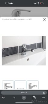 Umyvadlová baterie S-Line bez výpusti chrom SL271 - 5