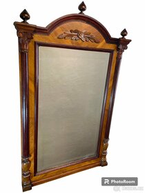 Starožitné zrcadlo v historizujícím stylu - ořech - 5