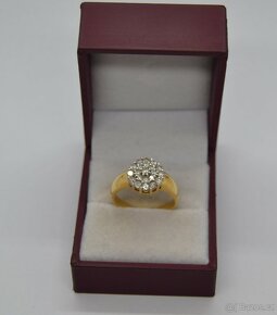Zlatý prsten s brilianty 1CT - 5
