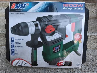 Prodám vrtací a bourací kladivo ASIST 1800 W. síla úderu: 7. - 5