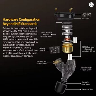 KZ ZS10 PRO X s mikrofonem - ZCELA NOVÉ - 5