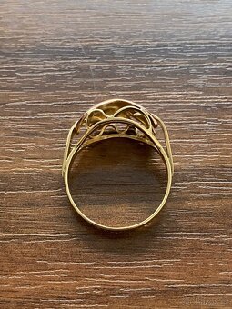 Zlatý dámský prsten - 5