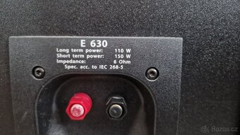 Prodám regálové repro JAMO E630 černé - 5