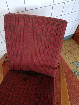 Ikonická retro křesla Brusel – Pár k renovaci - 5