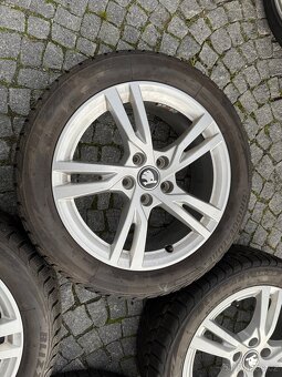 Litá kola 5x112 R17 se zimními pneu 205/50/17 - 5