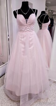 NOVÉ plesové šaty TŘPYTIVÉ MODRÉ - 5