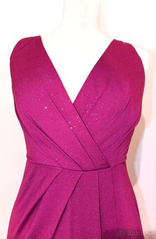 Fialové třpytivé šaty - 5