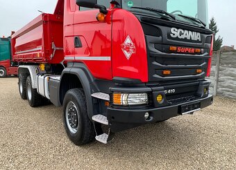 Scania G410 6x6 - třístranný sklápěč - 5