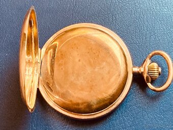 Zlaté 14-karátové kapesní hodinky Teutonia Glashütte - 5