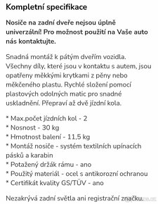 Nosič jízdních kol na zadní dveře Menabo x2 - 5
