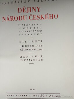 Palacký Dějiny národu českého v Čechách a v Moravě - 5