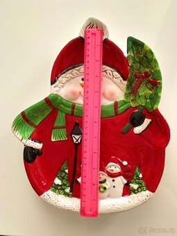 Sněhulák vánoční talíř - 5