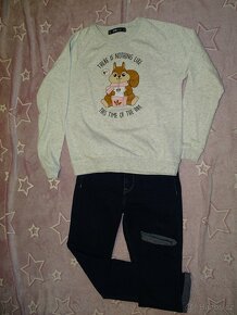 Rifle Denim + mikuna vel.S,34 - 5